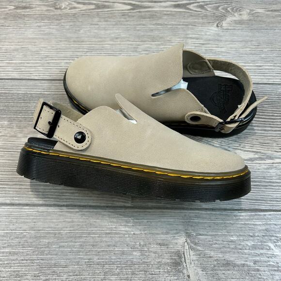 NWOT Dr. Martens Carlson Suede Mules Black E.H. Suede Sz 6 - Picture 10 of 10